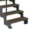 Dolle Außentreppe Trimax Gardentop 2 Stufen 100 cm inkl. einseitigem Geländer dunkelbraun