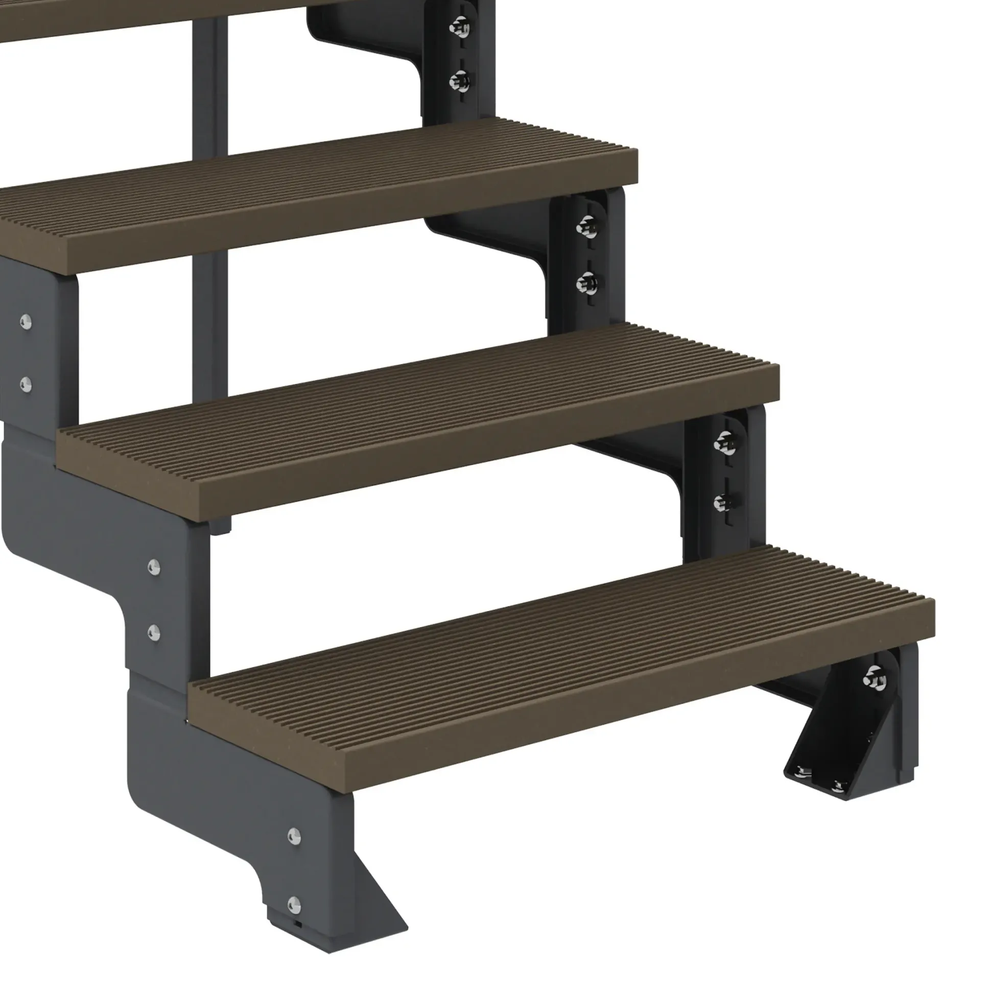 Dolle Außentreppe Trimax Gardentop 2 Stufen 100 cm inkl. einseitigem Geländer dunkelbraun