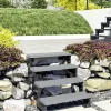 Dolle Außentreppe Trimax Gardentop 2 Stufen 100 cm ohne Geländer grau