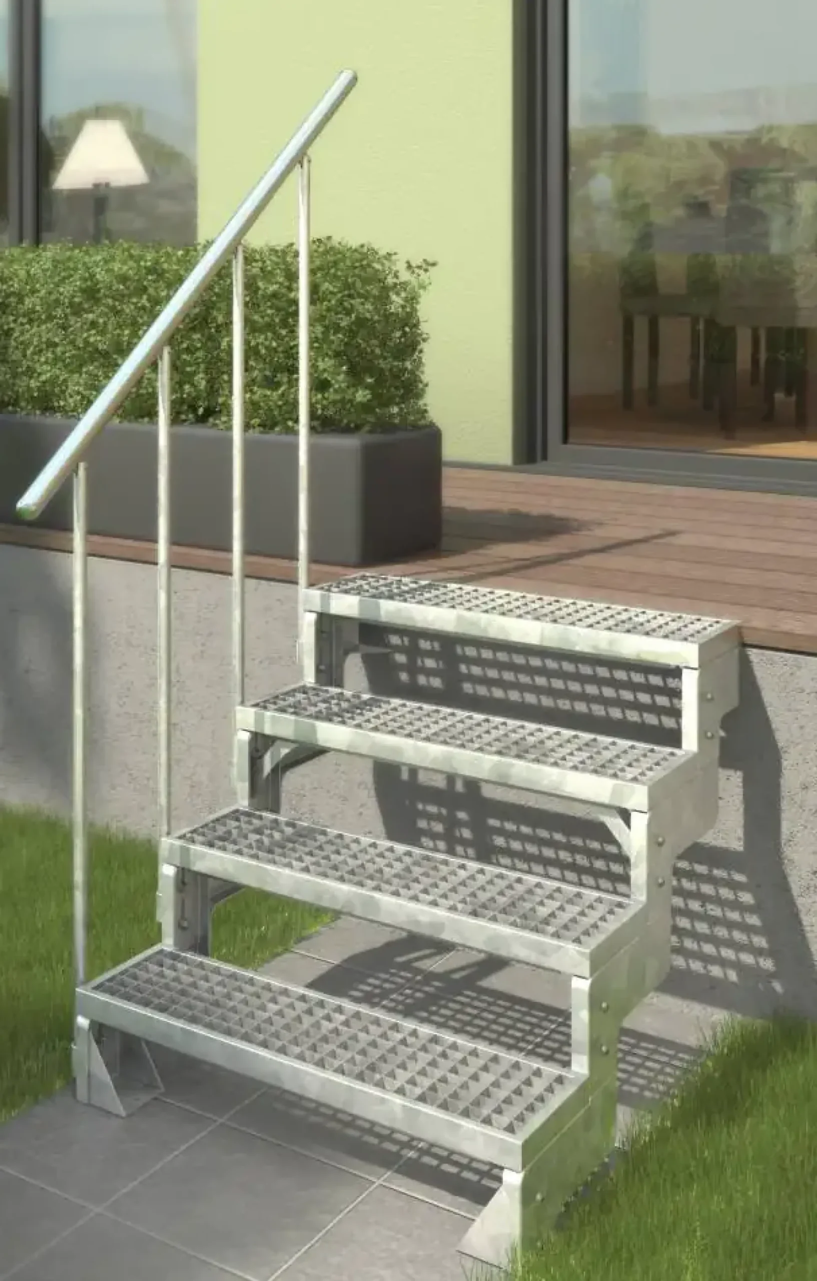 DOLLE Außentreppen Geländer für Gardentop Set 3 Steiggeländerset