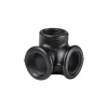 Dolle Eckverbinder für Pipe-Regalsystem 90° 20 mm (3/4") schwarz matt