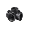 Dolle Eckverbinder für Pipe-Regalsystem 90° 20 mm (3/4") schwarz matt 5 Stück