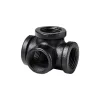Dolle Eckverbinder für Pipe-Regalsystem 90° 20 mm (3/4") schwarz matt 4 Stück