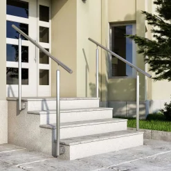 DOLLE Eingangsgeländer PS 513 Edelstahl 150 cm 2 Pfosten