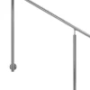 DOLLE Eingangsgeländer PS 512 Edelstahl 150 cm 2 Pfosten