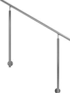 DOLLE Eingangsgeländer PS 512 Edelstahl 150 cm 2 Pfosten