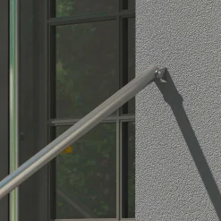 DOLLE Eingangsgeländer PS 510 Edelstahl 150 cm 1 Pfosten