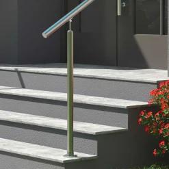 DOLLE Eingangsgeländer PS 510 Edelstahl 150 cm 1 Pfosten
