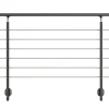 DOLLE Geländer-Komplettset, Alu anthrazit, 150 cm seitliche Befestigung