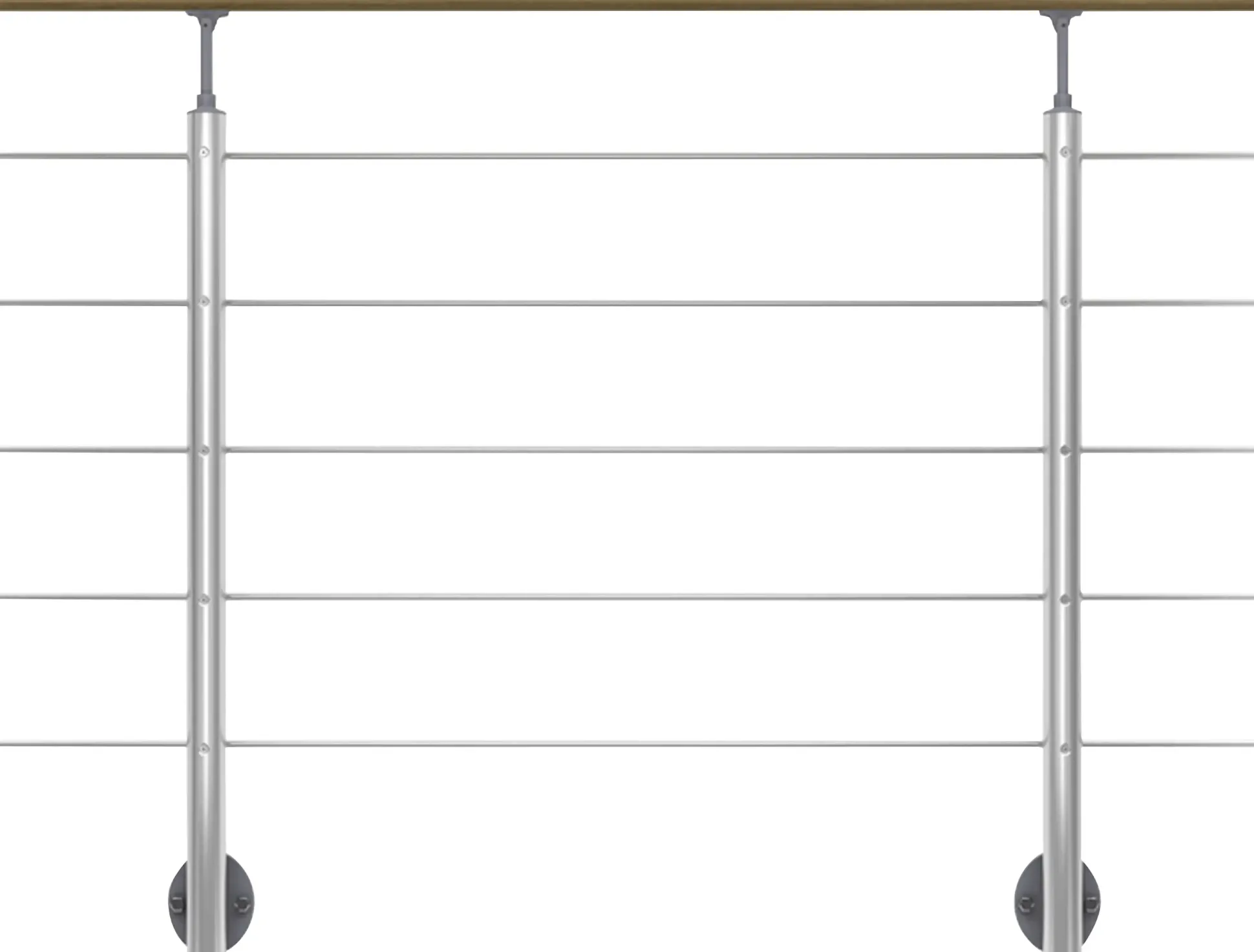DOLLE Geländerset PS 030 Aluminium mit Buchehandlauf 150 cm