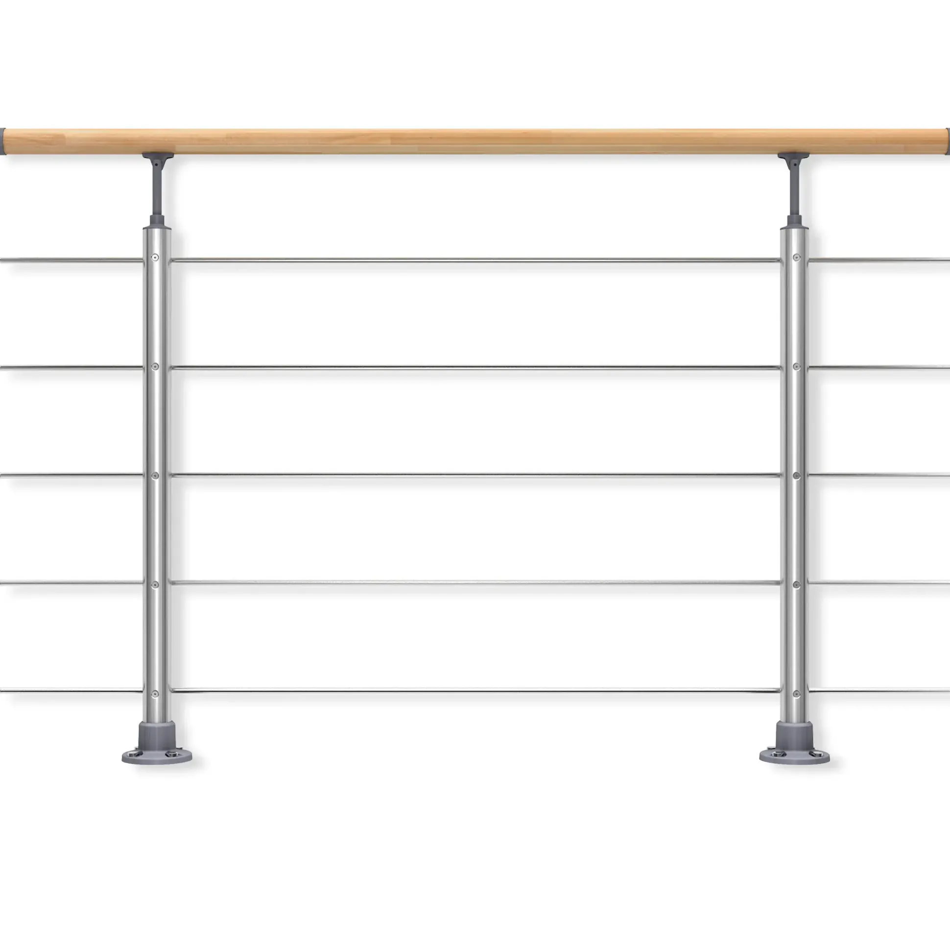 DOLLE Geländerset PS 030 Aluminium mit Buchehandlauf 150 cm