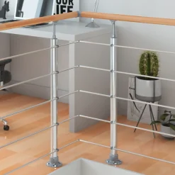 DOLLE Geländerset PS 030 Aluminium mit Buchehandlauf 150 cm