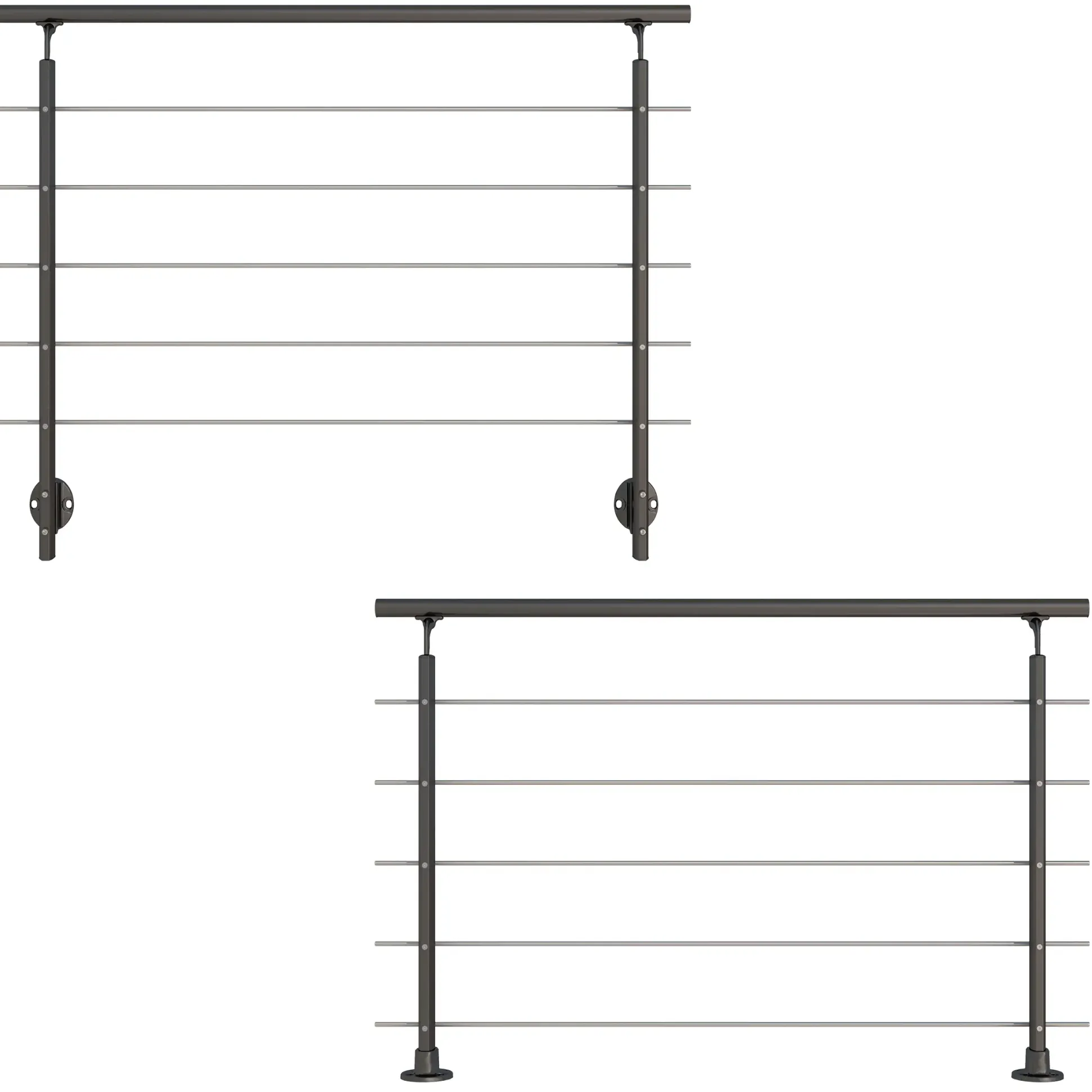 DOLLE Geländerset PS 150 Aluminium anthrazit 150 cm