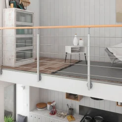 DOLLE Geländerset PS 031 Aluminium mit Buchehandlauf 150 cm