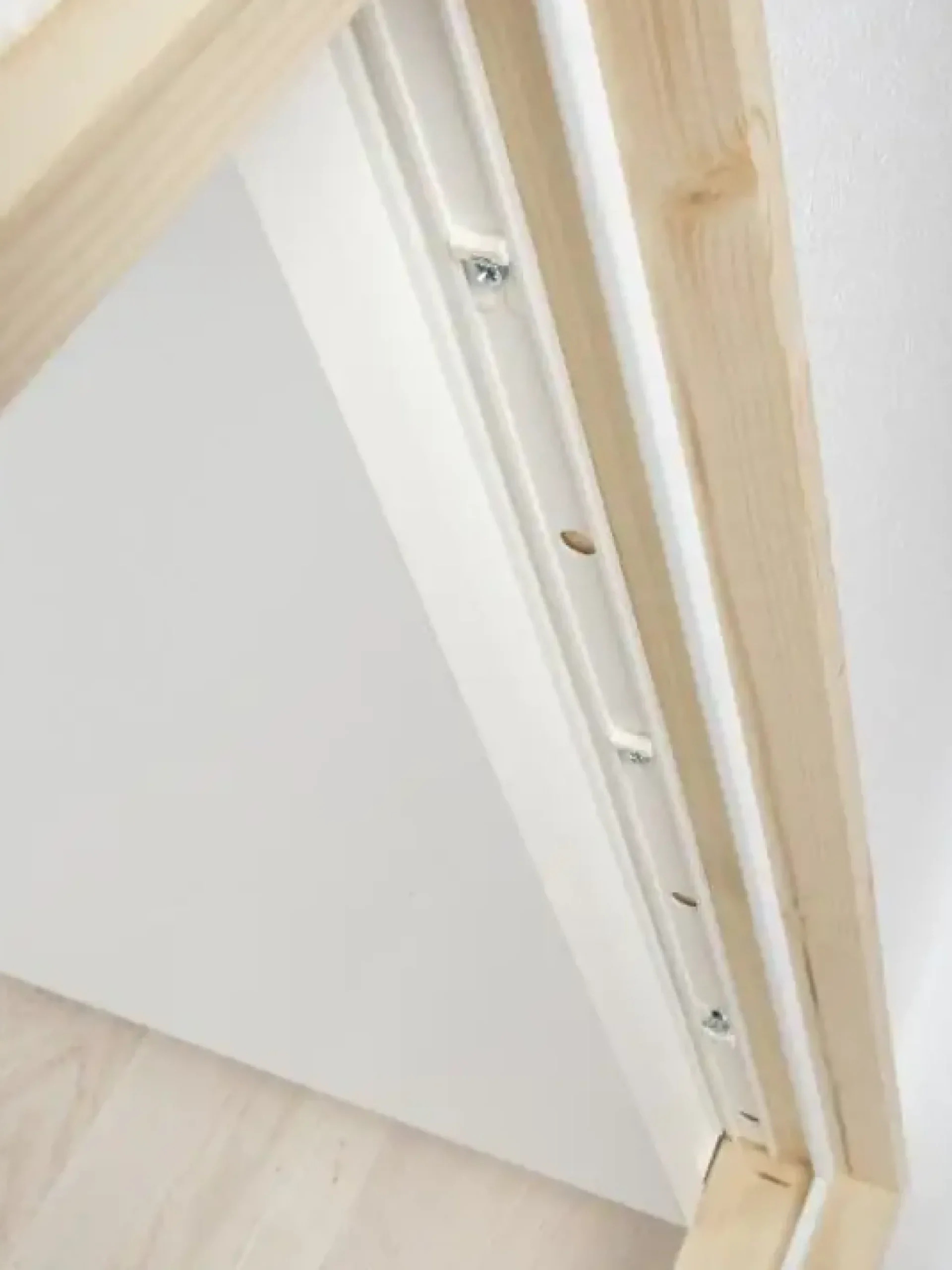 Dolle Kniestocktür Massivholzrahmen, weiß, 78 x 54 x 11,5 cm