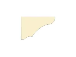Dolle Konsole 170 x 115 x 20 mm, Fichte roh