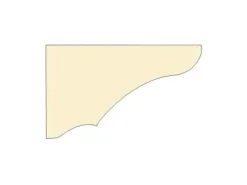 Dolle Konsole 240 x 145 x 20 mm, Fichte roh