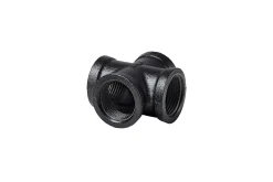 Dolle Kreuz für Pipe-Regalsystem 90° 20 mm (3/4") schwarz matt