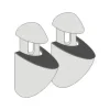 Dolle Metallclip-Set Jam-Set, Silber, 6-20 mm