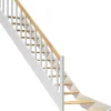 Dolle Raumspartreppen Paris 1/4-gew. Buche weiß inkl. Geländer
