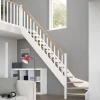 Dolle Raumspartreppen Paris 1/4-gew. Buche weiß inkl. Geländer
