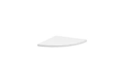 Dolle Regalboden weiß 30 x 30 cm, 19 mm, weiß, Viertelkreis