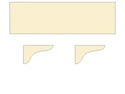 Dolle Regalboden-Set Pur 60 x 18 cm, 16 mm, leimholz