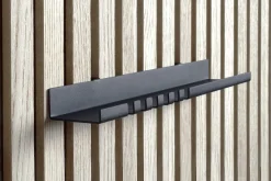 Dolle Schlüsselablage für Akustikpaneele 30 x 6 x 4,4 cm schwarz