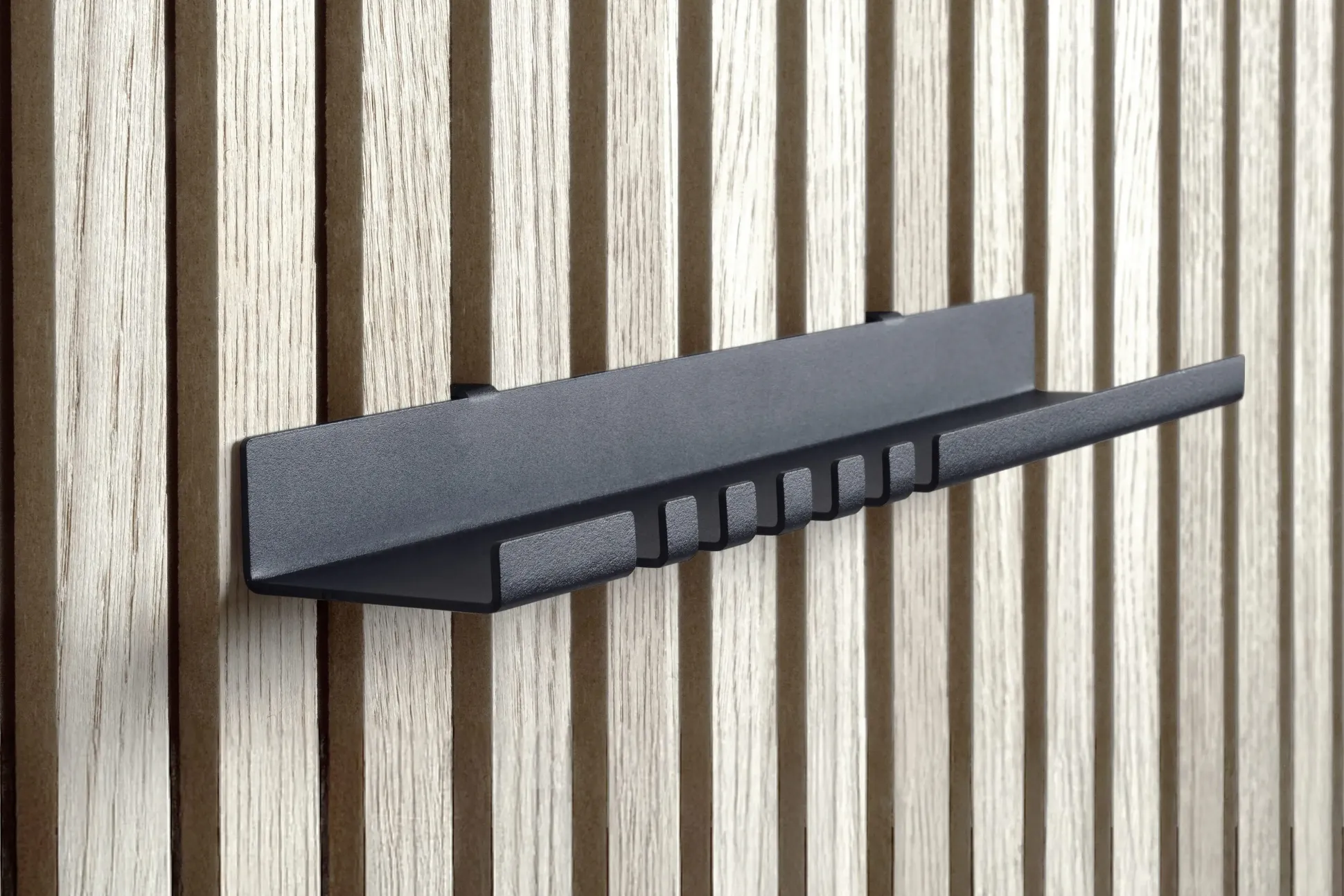 Dolle Schlüsselablage für Akustikpaneele 30 x 6 x 4,4 cm schwarz