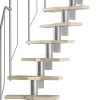 Dolle Systemtreppe Globus 11 Stufen Geschosshöhe von 222-276 cm
