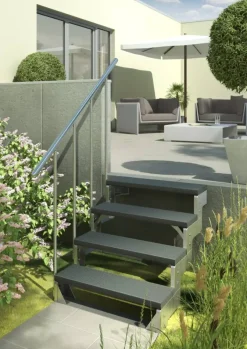 DOLLE Trimax-Stufe für Außentreppe Gardentop anthrazit