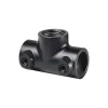 Dolle T-Verbinder für Pipe-Regalsystem 20 mm (3/4") verschiebbar schwarz matt