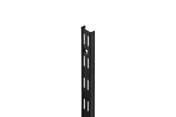 Dolle Wandschiene 2-Reihig 150,5 cm schwarz Metall