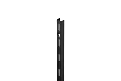 Dolle Wandschiene 1-Reihig 100 cm schwarz Metall