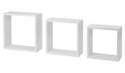 Dolle Würfelregal Frame 30 x 30 cm weiß 3er-Set