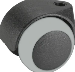 Doppelrolle Ø 40 mm für empfindliche Böden mit Stift Tragkr. 30 kg