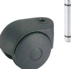 Doppelrolle Ø 40 mm für normale Böden mit Gewindestift Tragkr. 20 kg