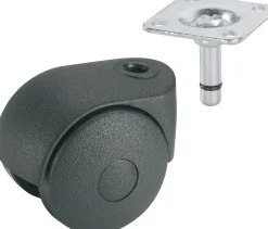 Doppelrolle Ø 40 mm für normale Böden Tragkr. 20 kg