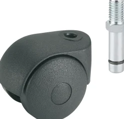 Doppelrolle Ø 40 mm für normale Böden mit Stift Tragkr. 20 kg
