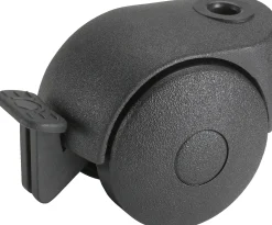 Doppelrolle mit Radfeststeller Ø 50 mm für normale Böden Tragkr. 30 kg
