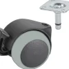 Doppelrolle mit Radfeststeller Ø 50 mm für empfindliche Böden Tragkr. 40 kg