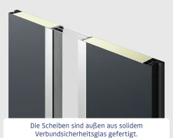EcoStar Haustür ISOPRO IP 020S night oak 110 x 210 cm