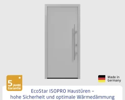 EcoStar Haustür ISOPRO IP 010 weißaluminium 110 x 210 cm