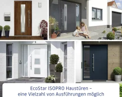 EcoStar Haustür ISOPRO IP 010 weißaluminium 110 x 210 cm