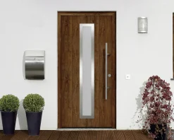 EcoStar Haustür ISOPRO Secur IPS 700S RC2 dark oak 110 x 210 cm