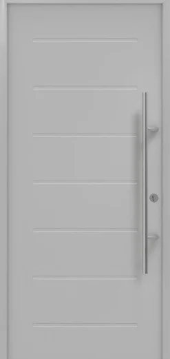 EcoStar Haustür ISOPRO Secur IPS 015 RC2 weißaluminium 110 x 210 cm