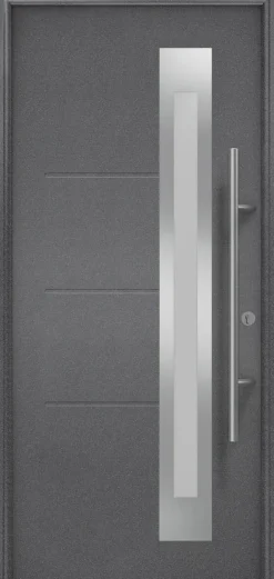 EcoStar Haustür ISOPRO Secur IPS 780S RC2 anthrazit metallic 110 x 210 cm