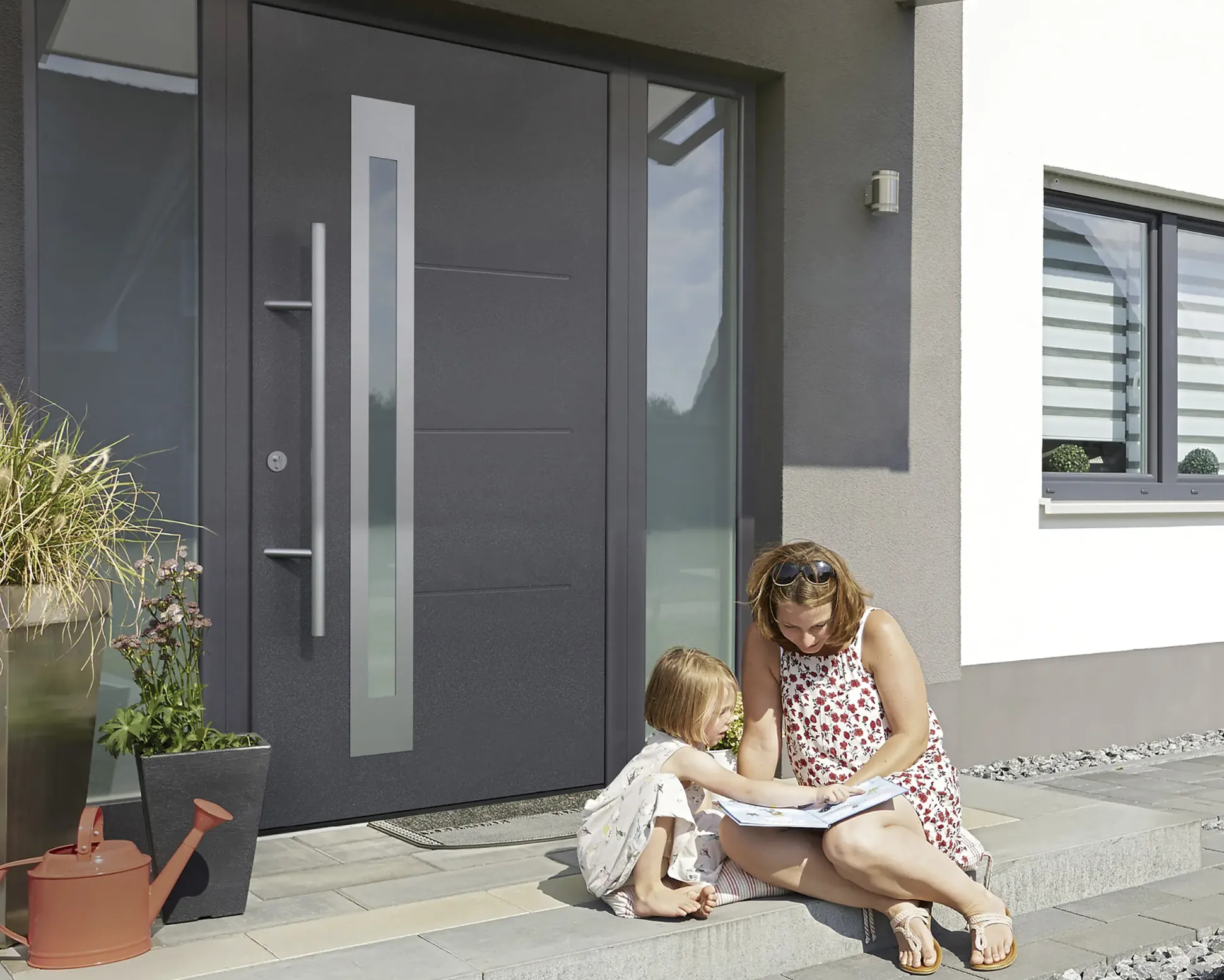 EcoStar Haustür ISOPRO Secur IPS 780S RC2 anthrazit metallic 110 x 210 cm