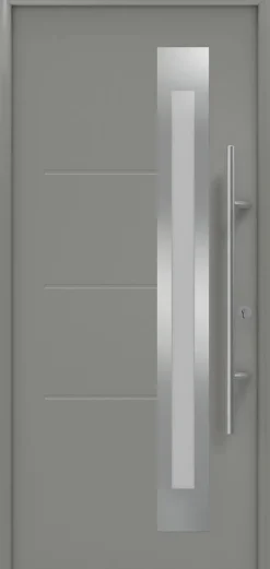 EcoStar Haustür ISOPRO Secur IPS 780S RC2 graualuminium 110 x 210 cm