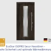 EcoStar Haustür ISOPRO Secur IPS 700S RC2 night oak 110 x 210 cm